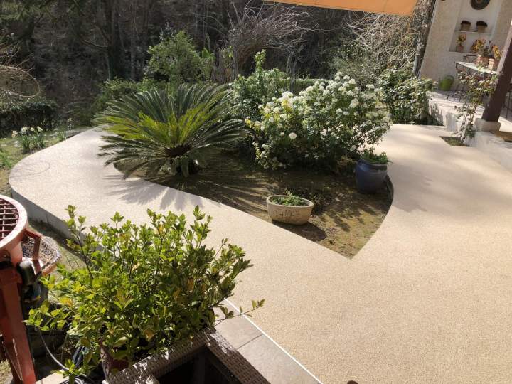 moquette de pierre allée de jardin